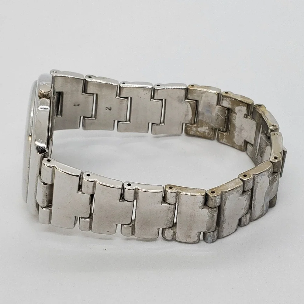 Men's Watch 38MM Black Dial Gray Case Gray Bracelet 7.5